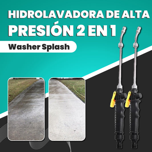 Hidrolavadora de alta presión 2 en 1 - Washer Splash™