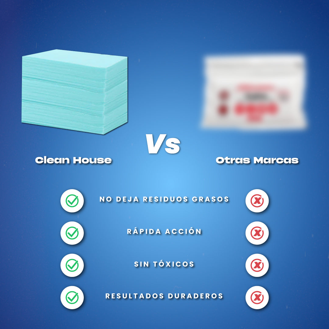 1 + 1 GRATIS | Pack 30 limpiadores multiusos - Clean House™